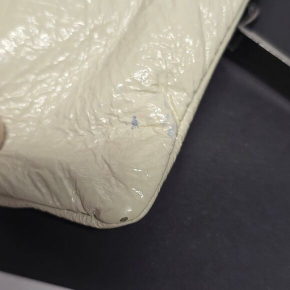 HOBO International Effe Clutch In Ivory Cream Patent Leather - Picture 8 of 8